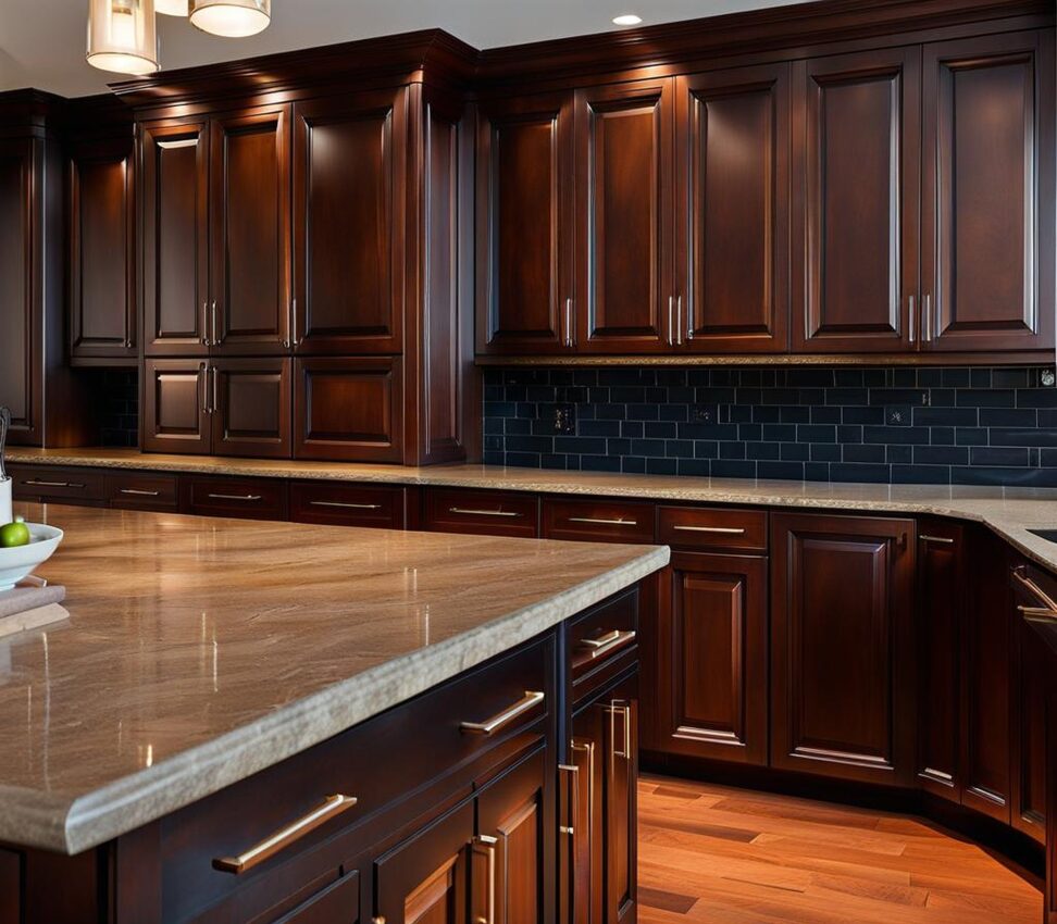 Cabinet Colors That Flawlessly Complement Dark Countertops   Cabinet Colors For Dark Countertops 972x850 