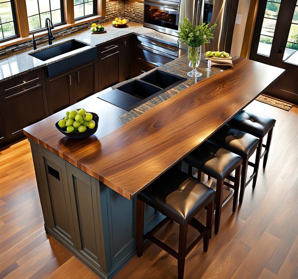 Unraveling Kitchen Island Seating Overhang For Uncompromising Elegance   Kitchen Island Seating Overhang 972x911 