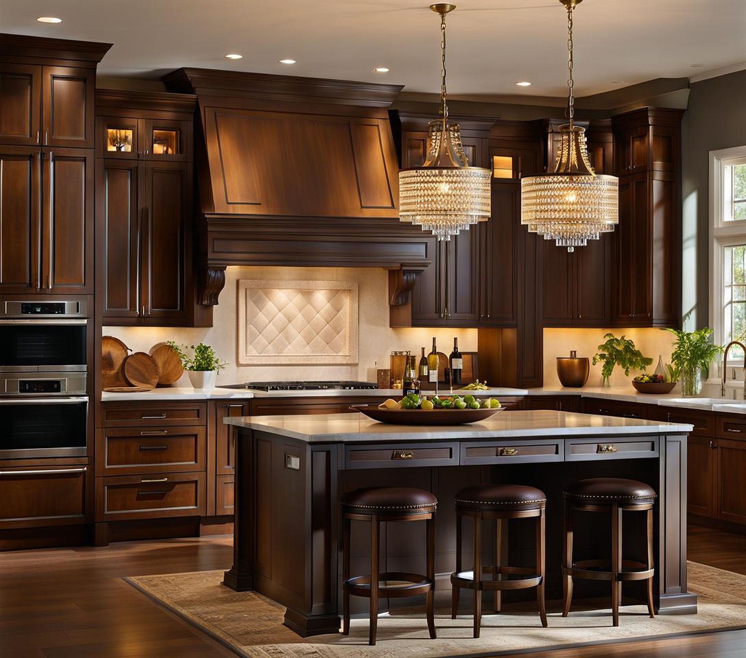 Enchanting Kitchen Pendant Lighting Ideas Complemented by Matching